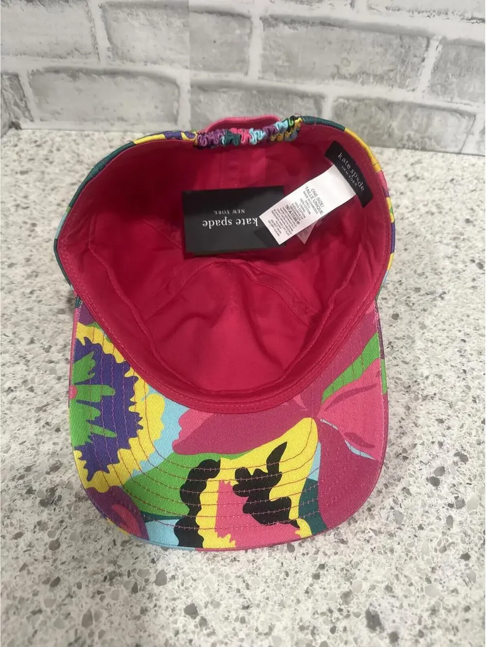 Kate Spade New York Orchid Bloom Floral Baseball Cap, NWT